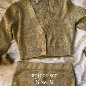 Beautiful suit long sleeve shirt & skirt